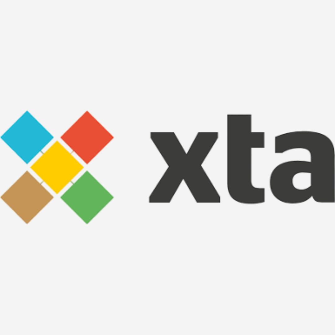 Logotip de XTA, client de Ten Soft Logotip de XTA, client de Ten Soft